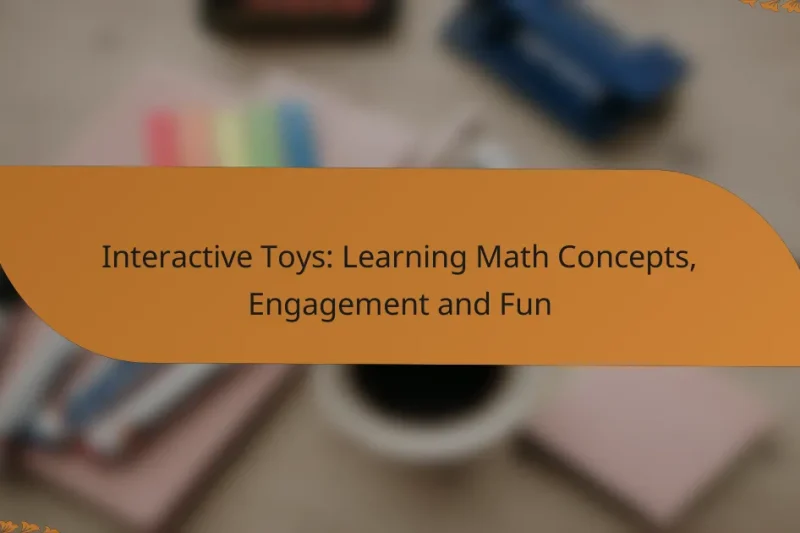 Interactive Toys: Learning Math Concepts, Engagement and Fun
