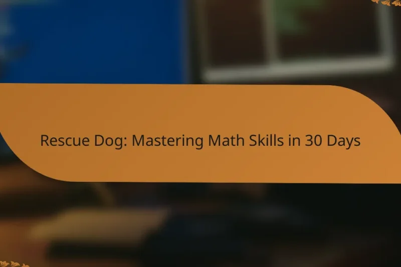 Rescue Dog: Mastering Math Skills in 30 Days